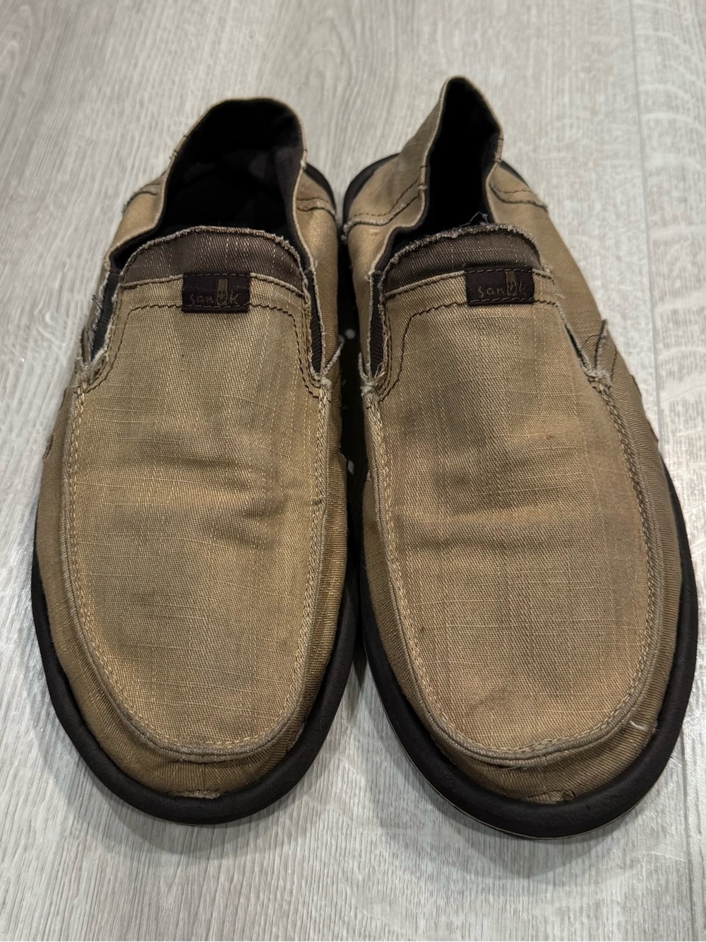 GUC Sanuk| Men’s Slip-On | Casual Shoes in Khaki | Size 10
